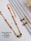 Accessories Brass High Gold Mala Pendal Set 5 Catalog
